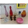 Image 1 : 12 Glass Vases, Candle Holders & Decor