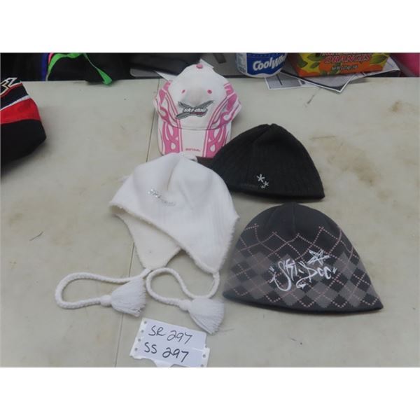 4 Ski-Doo Toques & Baseball Cap