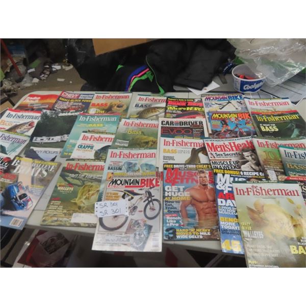 30 Magazines ; In-Fisherman & Mountain Bike