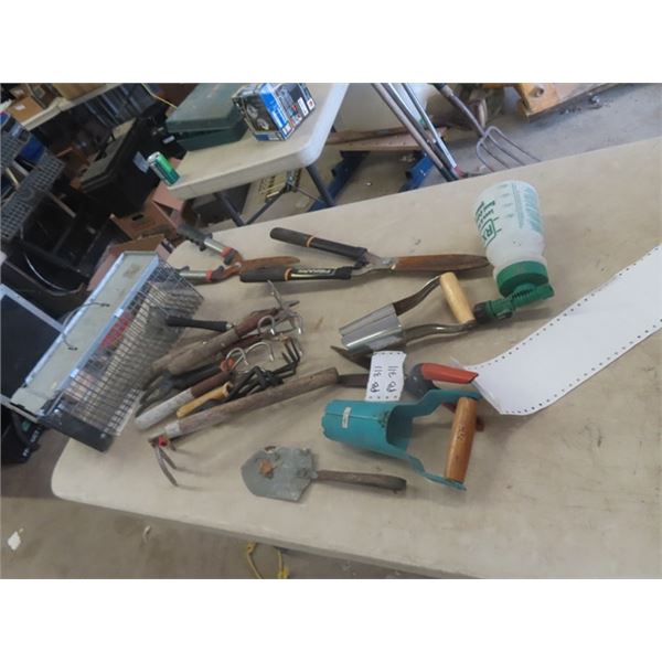 Flower Bed Tools, Hedge Trimmer, Live Trap