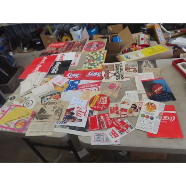 Coca-Cola Stationary; Note Books, Calendar, Paper Advertising + Promotions, Zero Bottle Company Enve