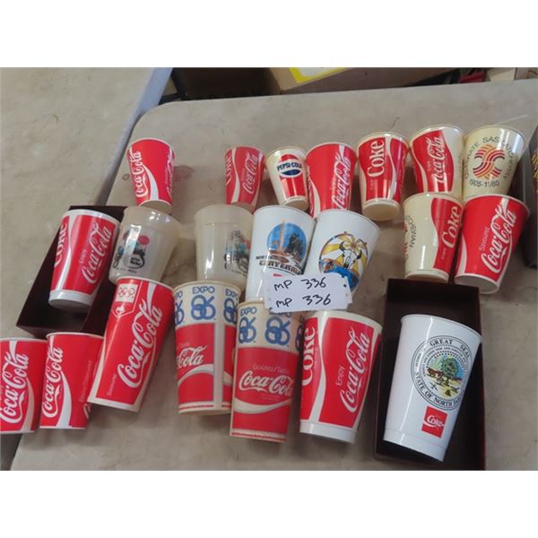 Coca-Cola Cafe/Fountain Glasses: Expo 86, 75th Saskatoon plus others