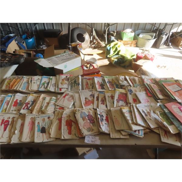 200 + Vintage Sewing; Patterns, Books, Sewing Machine Manuals ; Simplicity & McCall's