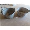 Image 1 : 2 Galvanized Tubs