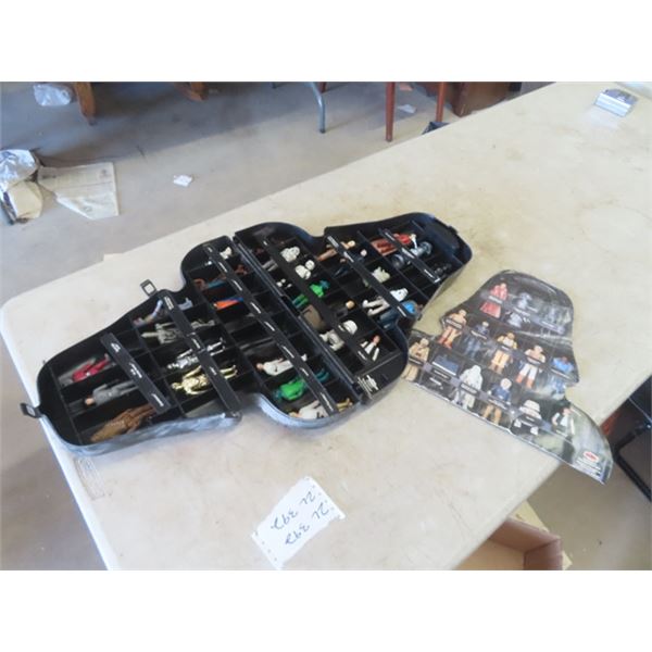 (28) 1970's Star Wars Figurines with Darth Vader Case