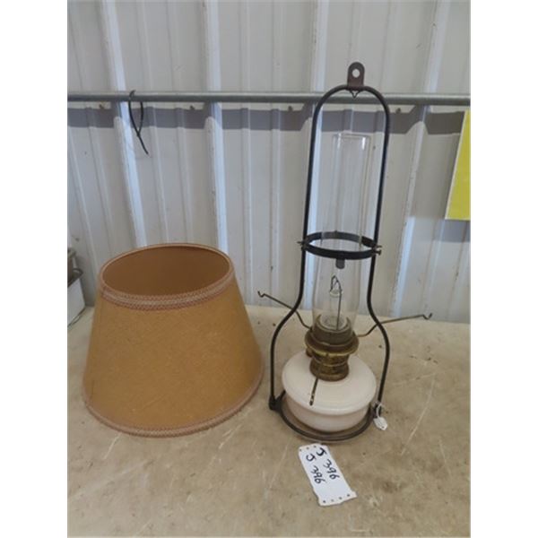 Hanging Aladdin Lamp with Shade - McSherry Auction Service Ltd.