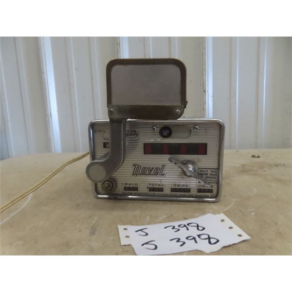 Vintage Nishibe Novel Taxi Meter - Labelled Bill's Taxi Vancouver BC