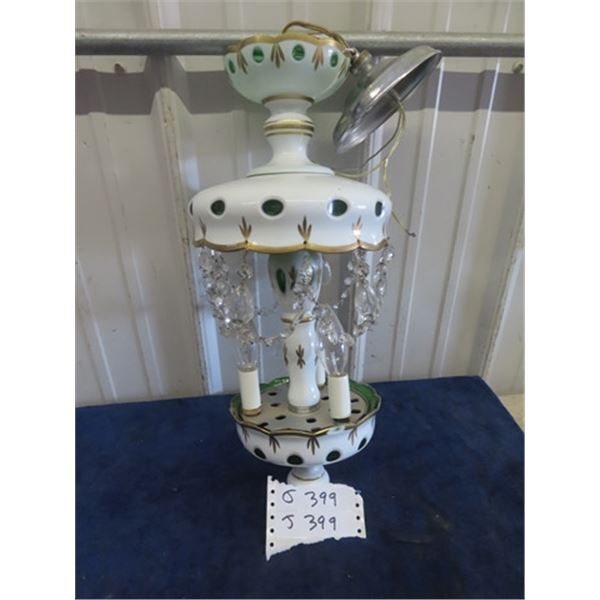 Vintage Fancy Light Fixture with Prisms