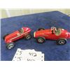 Image 1 : 2 Metal Wind Up Race Cars Toys - Both Schuco Made in US Zone Germany