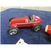 Image 2 : 2 Metal Wind Up Race Cars Toys - Both Schuco Made in US Zone Germany