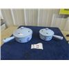 Image 1 : 2 Cast Pots with Lids & Handles