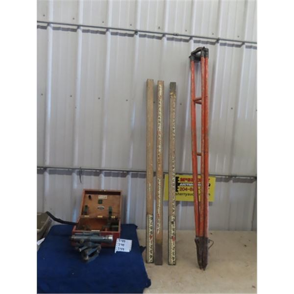 Cooke + Rougtin + Simms Transit with Fitted Case & Tripod + Measuring Stick