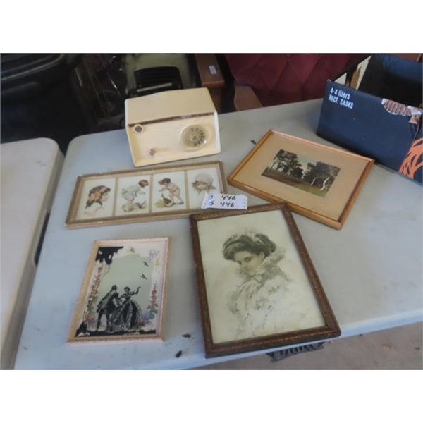 RCA Bake light Victor Radio, 4 Pictures - some signed