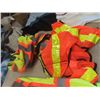 Image 4 : Safety Wear; 2 Sz LG Short Sleeve Shirts, Sz Med Long Sleeve Shirt & 2 Vests