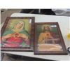 Image 1 : 2 Religious Icon Pictures; Mary 19" x 23" , Jesus 19" x 14"