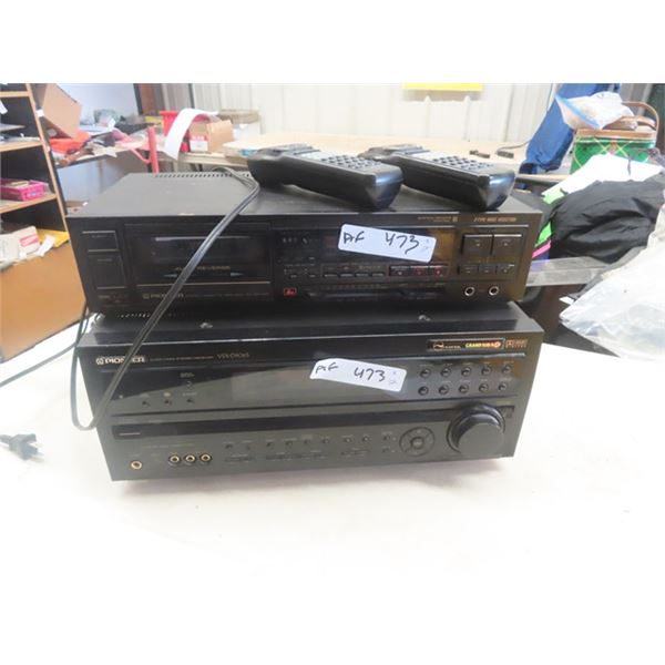 Pioneer VSX-D906S Audio/Video Stereo Receiver & Pioneer CT-2070R Stereo Cassette