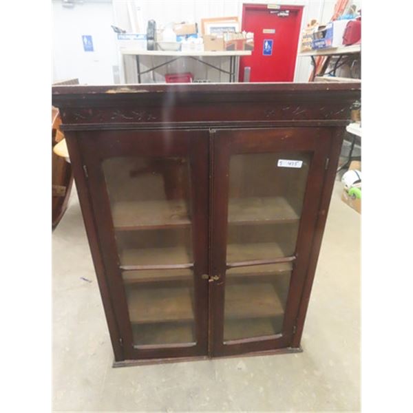 2 Door China Cabinet 50" x 40" x 12"