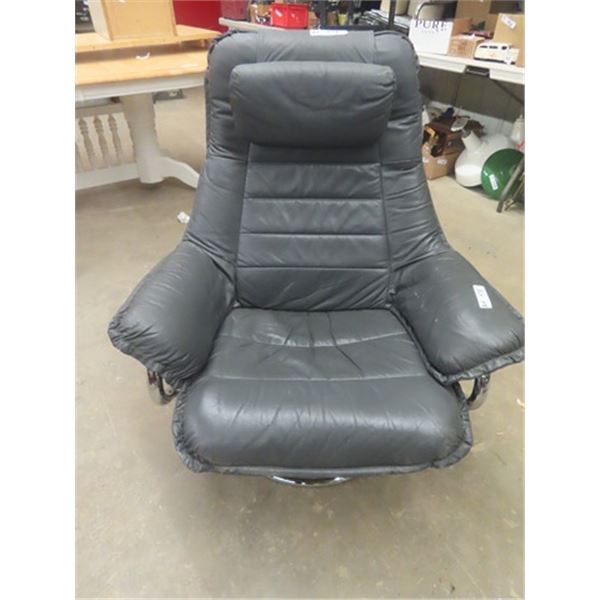 Leather Swivel Reclining Chair