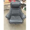 Image 1 : Leather Swivel Reclining Chair