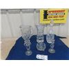 Image 1 : 6 Crystal Pitcher, Decanter, Vases, Candle Holder, plus more