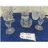 Image 3 : 6 Crystal Pitcher, Decanter, Vases, Candle Holder, plus more