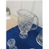 Image 4 : 6 Crystal Pitcher, Decanter, Vases, Candle Holder, plus more