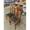 Image 3 : 2 Oak Dining Room Chairs