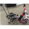 Image 5 : 2 Youth Pedal Bikes; 1) Princess Tricycle, 1) Disney Cars with Training Wheels