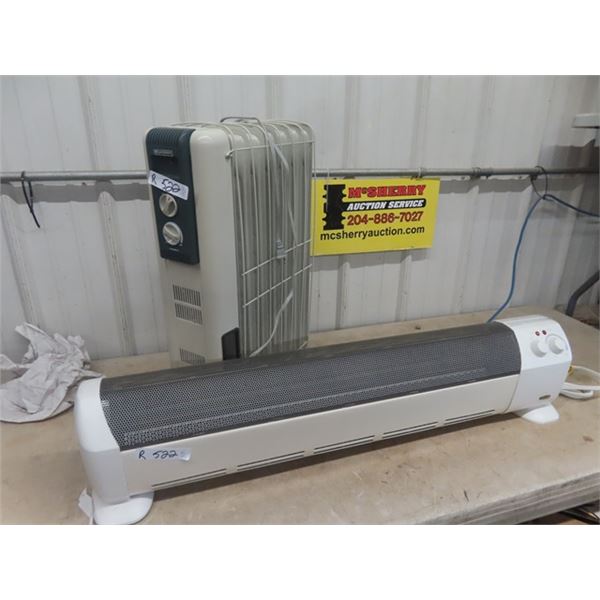 2 Heaters; Mastercraft 1500W & Honey Well 1500W