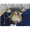 Image 1 : Ornate Brass Rotary Phone