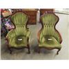Image 1 : 2 Fancy Highback Rosewood Chairs