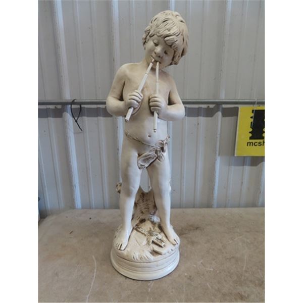 Little Boy Ceramic Statue 31"