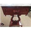 Image 6 : 4 Pc Marble Top Rosewood Tables - Small one is not Rosewood