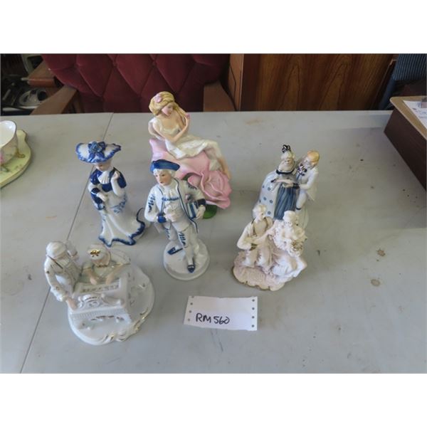 6 Assorted Fancy Figurines