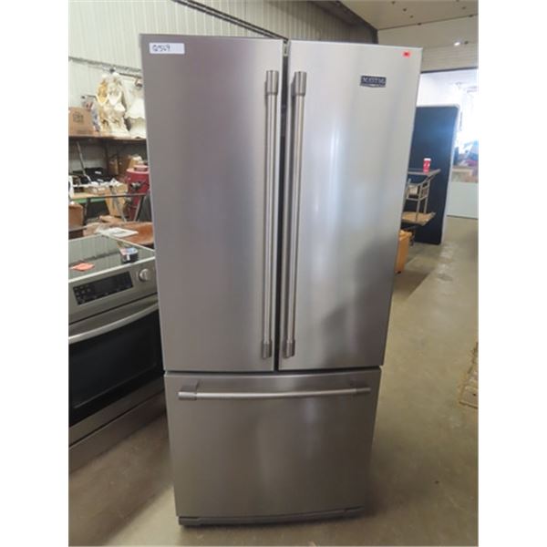 Maytag Stainless Steel Side by Side with Bottom Freezer Fridge 68" x 30" x 31"