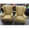 Image 1 : 2 Yelloe Chairs & Ottoman