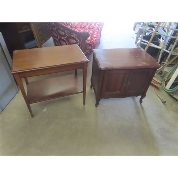 2 End Tables; 22" x 24" x 16" , 24" x 25" x 15"