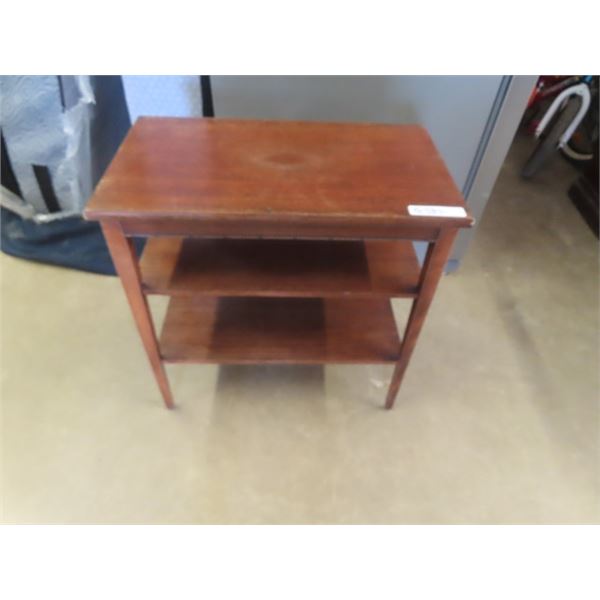 Beaded End Table/Shelf 24" X 24" x 14"