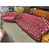 Image 1 : Vintage Button Back Red Couch & Love Seat