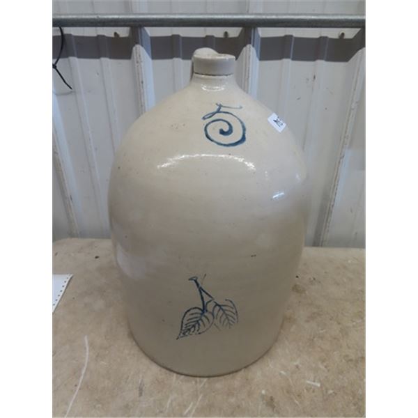 Red Wing 5 Gal Beehive Jug with BIrch Leaf