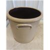 Image 5 : 5 Gal Salt Glaze Crock - Damage Lid + Chip on Handle
