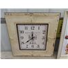 Image 2 : 1 Clock 22.5" x 22.5"  & 1 PIcture 20" x 24"