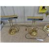 Image 2 : 3 Brass Lamps - 1 non Brass Lamp