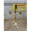 Image 3 : 3 Brass Lamps - 1 non Brass Lamp