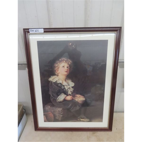 Picture of Little Boy with Bowl 24" x 30"