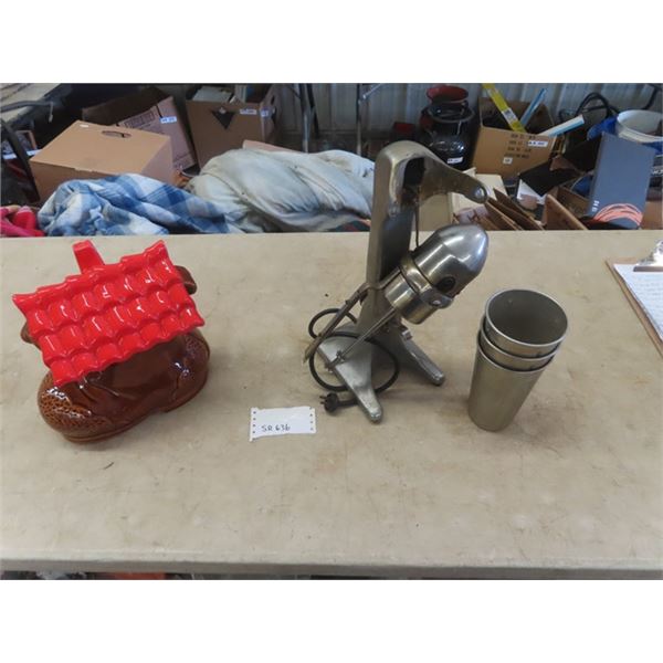 Cookie Jar & Broken Milk Shake Machine