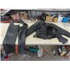 Image 1 : Leather Jacket, Chaps, Gloves - Sz Small