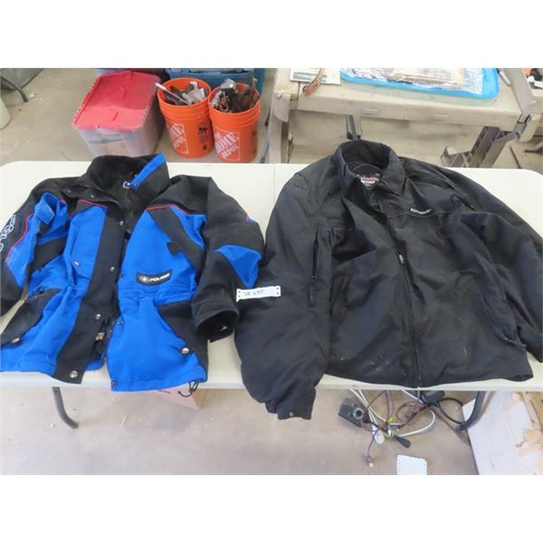 1 Polaris Jacket, 1 Tournament JAcket Sz 3xl & New Face JAcket & Pants Sz Med