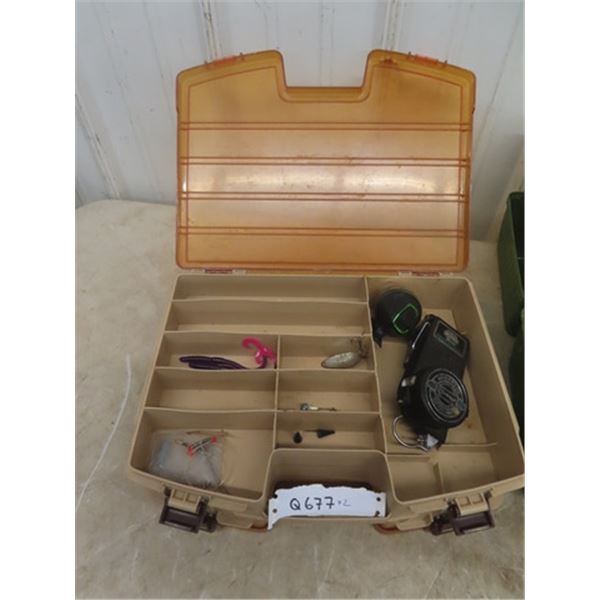 2 Fishing Tackle Boxes with Some Tackle
