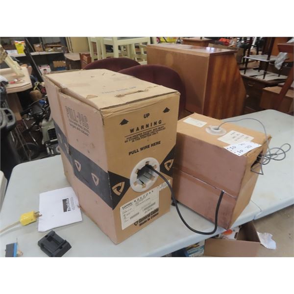 2 Boxes 2/3 to 3/4 Full Communications Cable/Wire
